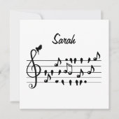 Carte Libre en tant qu'oiseau, oiseaux chanteurs personn (Devant)