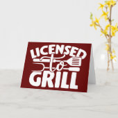 Carte Licence De Grill (Fleur jaune)