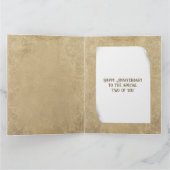 Carte Licence de mariage vintage (Intérieur)