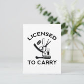 Carte Licence de port de coiffeur de barbier (Debout devant)