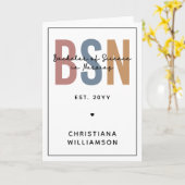 Carte Licence en sciences infirmières BSN (Fleur jaune)