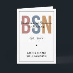 Carte Licence personnalisée en sciences infirmières<br><div class="desc">Cadeaux de fin d'études personnalisés en soins infirmiers Licence en sciences infirmières !</div>