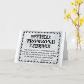 Carte Licence Trombone (Fleur jaune)
