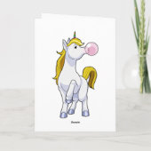 Carte Licorne avec Chewing-gum (Dos)
