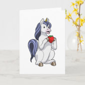 Carte Licorne avec Fruit de Fraise (Fleur jaune)