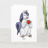 Carte Licorne avec fruit fraise (Dos)