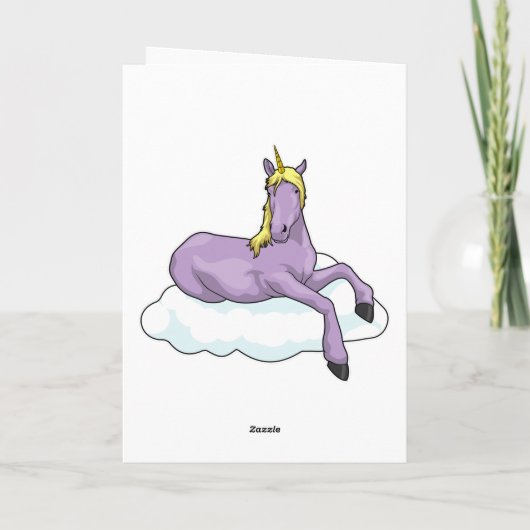 Carte Licorne Cloud (Dos)