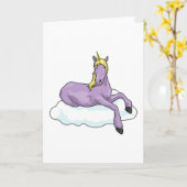 Carte Licorne Cloud (Fleur jaune)