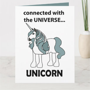 Carte Licorne Connectée À L'Univers Licorne