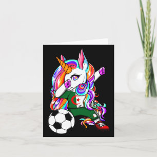 Carte Licorne Dabbing Algérie Maillot Supporters Footbal