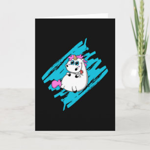 Carte Licorne Fantaisie Animaux Mignons Cadeau Arc-en-ci