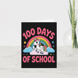 Carte Licorne Jalon 100 Jours d'école