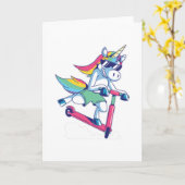 CARTE LICORNE MIGNON POMPIER (Fleur jaune)