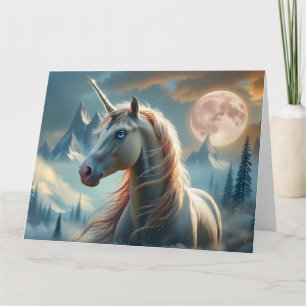Carte Licorne Mystique dans les Montagnes Enchantées