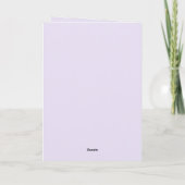 Carte Licorne Rose Violet Anniversaire (Dos)