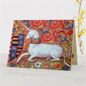 Carte LICORNE Ruby, Joyeux Anniversaire (Fleur jaune)