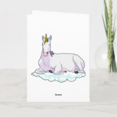 Carte Licorne sur un nuage (Dos)