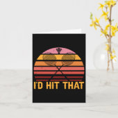 Carte L'Id De Badminton Rétro A Touché Que (Fleur jaune)