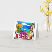 Carte L'Idaho accueillent, Idahome, agent immobilier, (Fleur jaune)