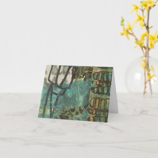 CARTE LIÉ (Fleur jaune)