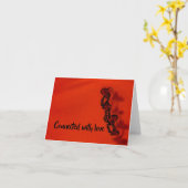 Carte Lié à l'amour (Fleur jaune)