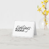 Carte Lieblingsmama (Fleur jaune)