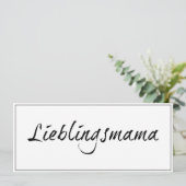 Carte Lieblingsmama (Debout devant)