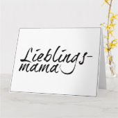 Carte Lieblingsmama (Fleur jaune)