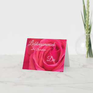 Carte Lieblingsmensch mit zwei Buchstaben : Du!