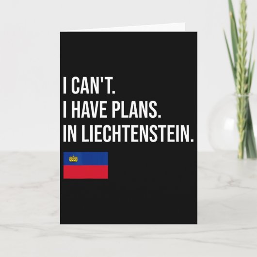 Carte Liechtenstein (Devant)