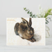 Carte Lièvre de lapin dans la neige - Durand (Debout devant)