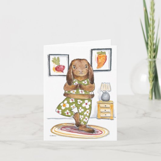 Carte Lièvre de Yoga (Devant)