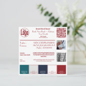 Carte Life Coach Red & White Marque Mood Board (Debout devant)