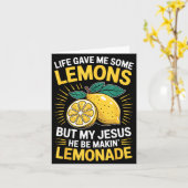 Carte Life Gave Me Some Lemons But My Jesus (Fleur jaune)