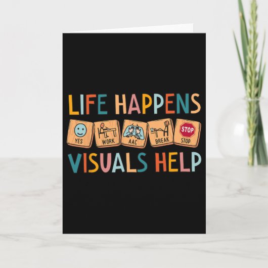 Carte Life Happens Visuals Aide l'enseignant en éducatio (Devant)