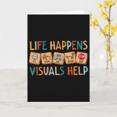 Carte Life Happens Visuals Aide l'enseignant en éducatio (Fleur jaune)