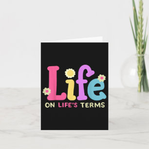 Carte Life On Lifes Termes Anniversaire De La Sobriété A