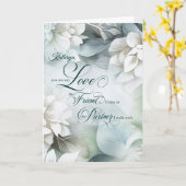 Carte Life Partner Birthday White Magnolias with Name (Fleur jaune)