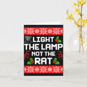 Carte Light The Lamp Not The Rat Funny Christmas Matchin (Fleur jaune)