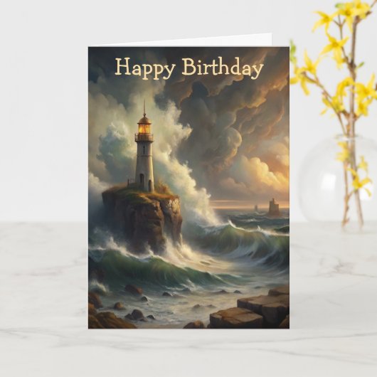 Carte Lighthouse (Fleur jaune)