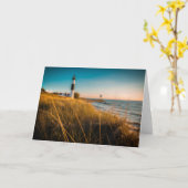 Carte Lighthouses | Big Sable Lighthouse Ludington (Fleur jaune)