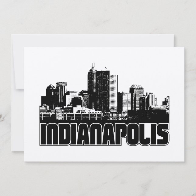 Carte Ligne aérienne d'Indianapolis (Devant)