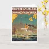 Carte Ligne américaine norvégienne (Fleur jaune)