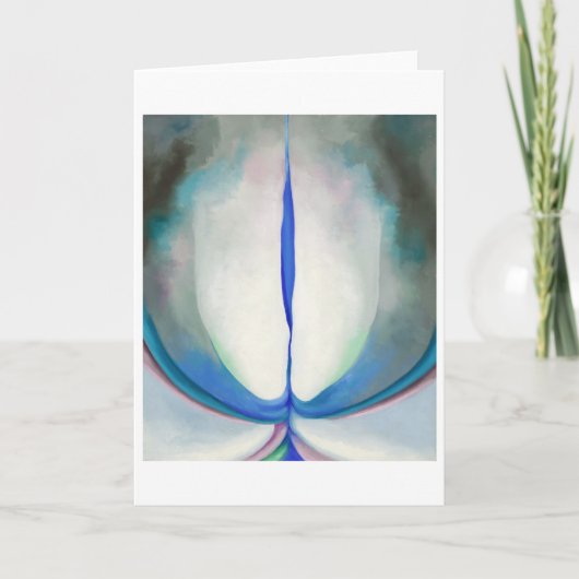 Carte Ligne bleue | Georgia O'Keeffe | (Devant)