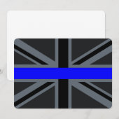 Carte Ligne bleue mince Union Jack Graphic (Devant / Derrière)