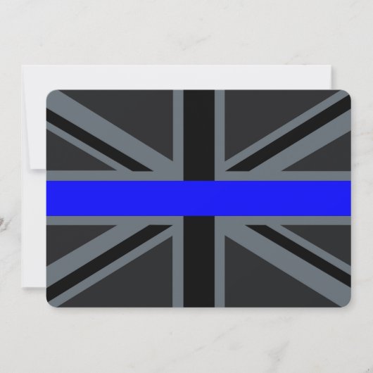 Carte Ligne bleue mince Union Jack Graphic (Devant)