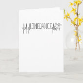 Carte Ligne d'alignement Danse Heartbeat (Fleur jaune)