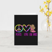 Carte Ligne Danse Danse Enseignant Tie Dye Peace Love Li (Fleur jaune)