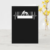 Carte Ligne de battement de coeur du lutteur de l'anneau (Fleur jaune)