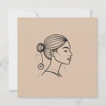 Ligne de femme élégante